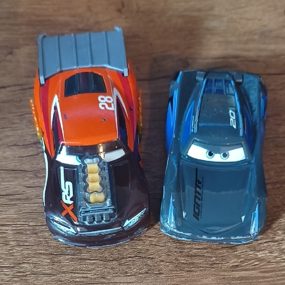 Disney Pixar Cars Bundle - Jackson Storm #20 & XRS Tim Treadless #28 - Picture 12 of 13